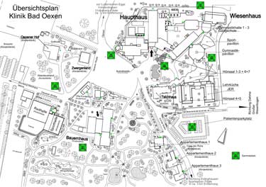 &Uuml;bersichtsplan Klinik Bad Oexen